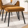 Fotpall brun 45x29,5x35 cm sammet