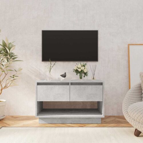 Tv-bänk betonggrå 70x41x44 cm konstruerat trä