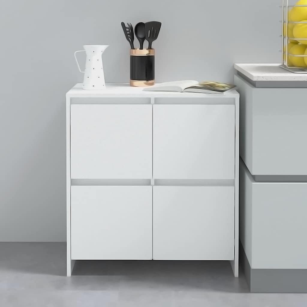 Skänk vit 70x41x75 cm konstruerat trä