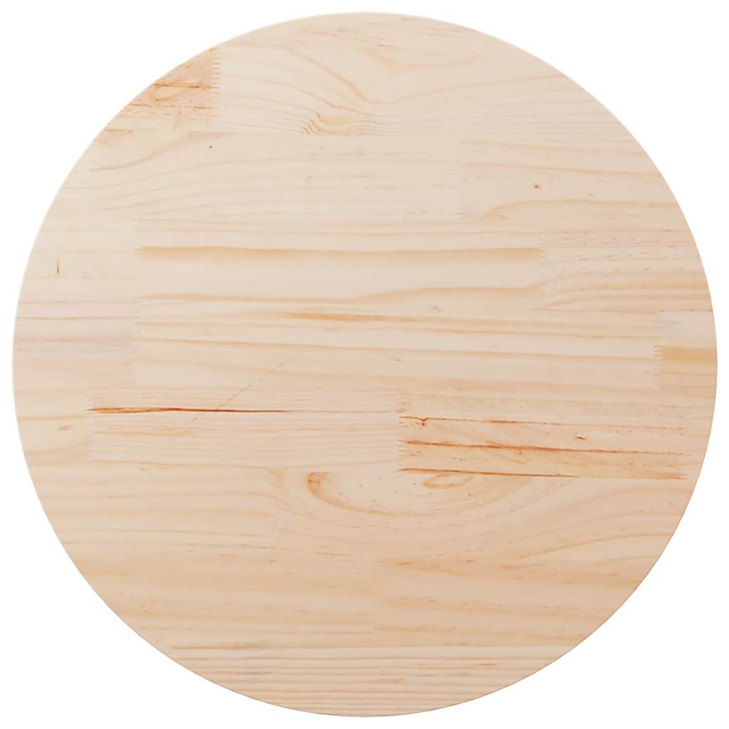 Bordsskiva Ø80x2,5 cm massiv furu
