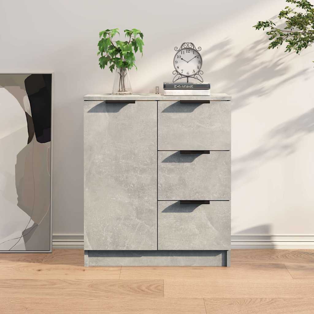 Skänk betonggrå 60x30x70 cm konstruerat trä