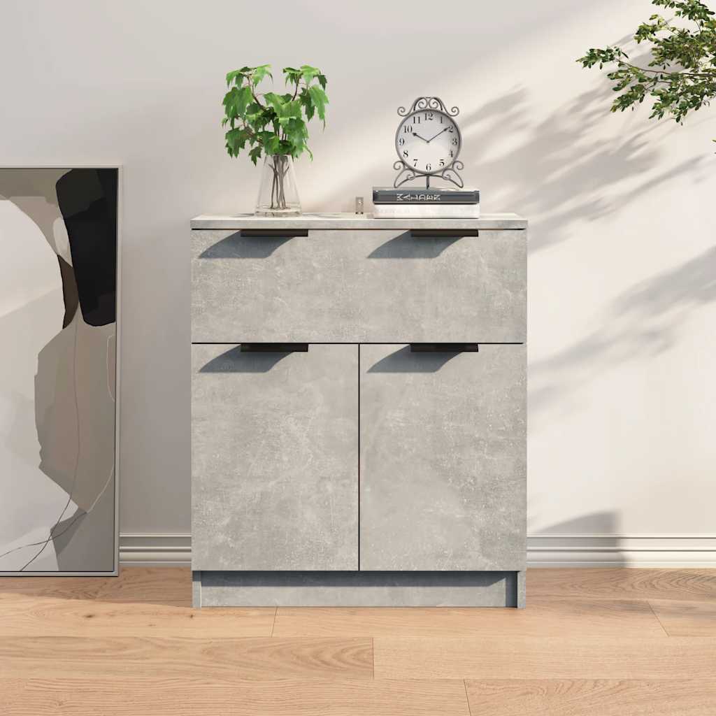 Skänk betonggrå 60x30x70 cm konstruerat trä