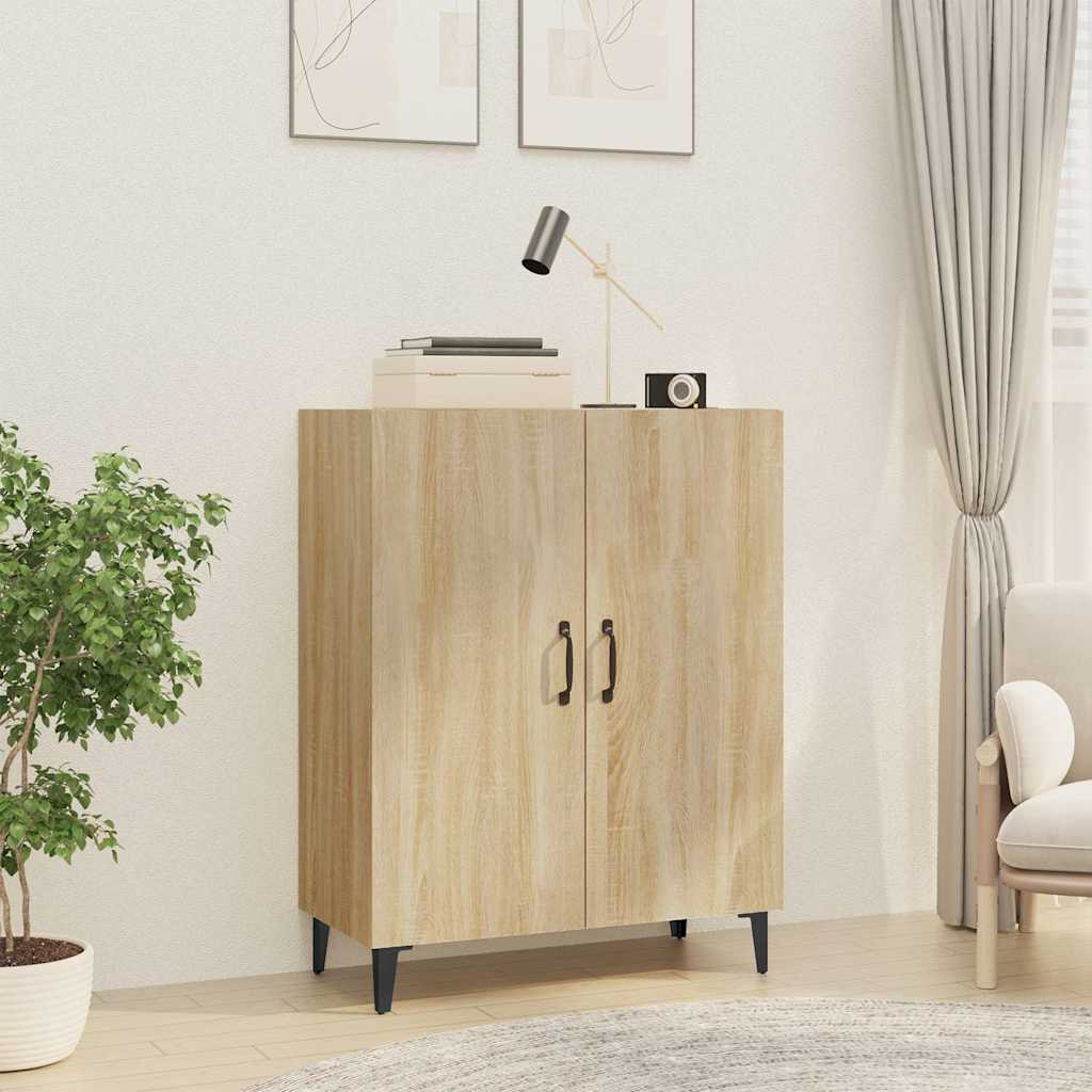 Skänk sonoma-ek 70x34x90 cm konstruerat trä