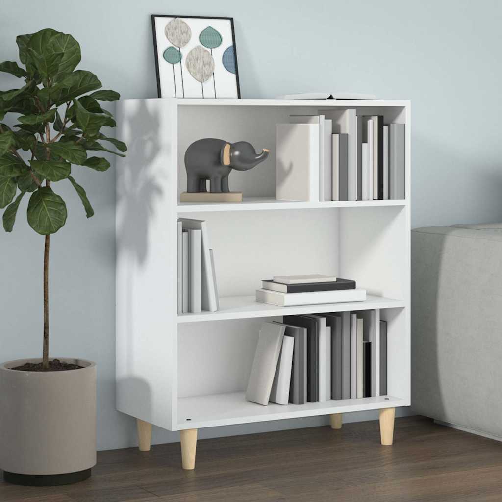 Skänk vit 69,5x32,5x90 cm konstruerat trä