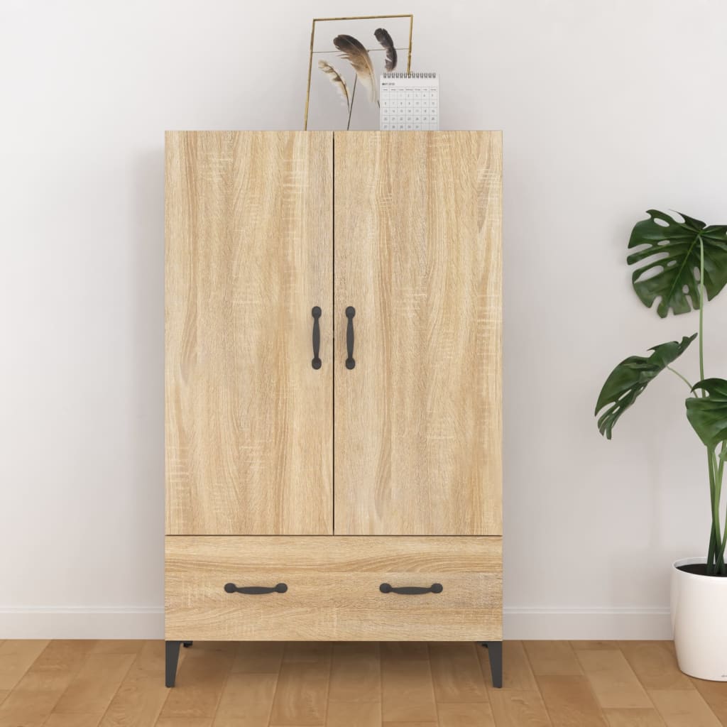 Skåp Sonoma-ek 70x31x115 cm konstruerat trä
