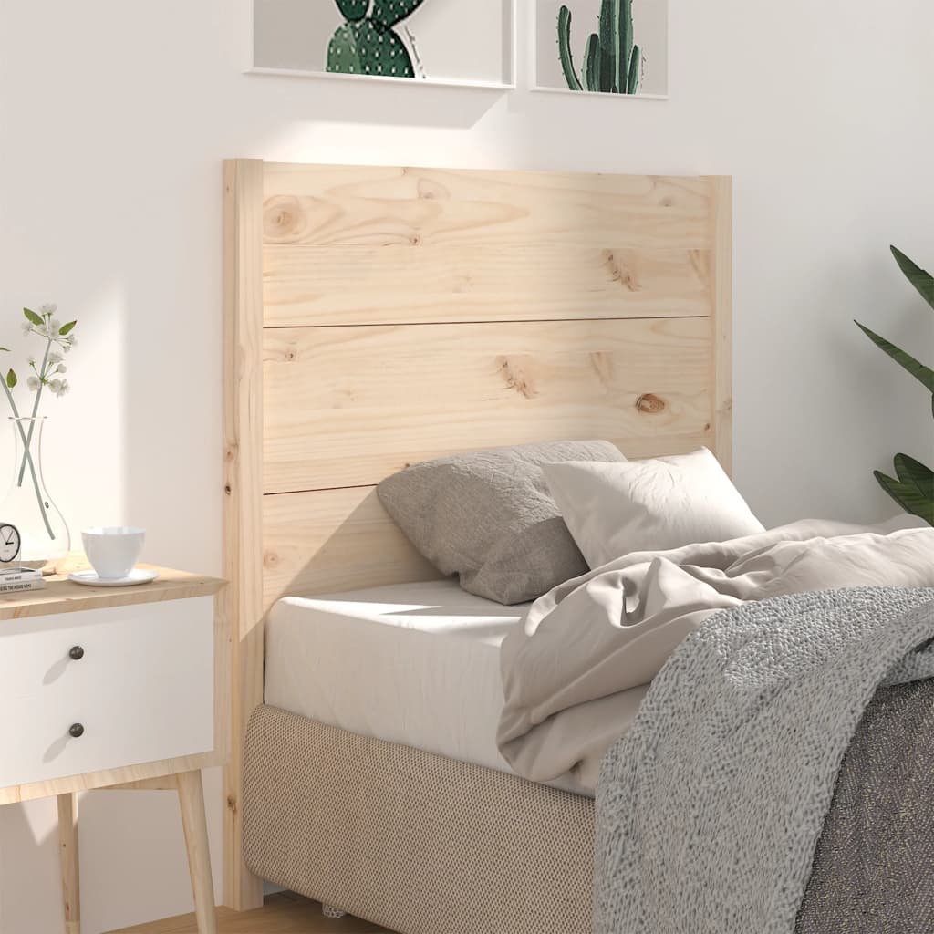 Sänggavel 96x4x100 cm massiv furu