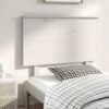 Sänggavel vit 94x6x82,5 cm massiv furu