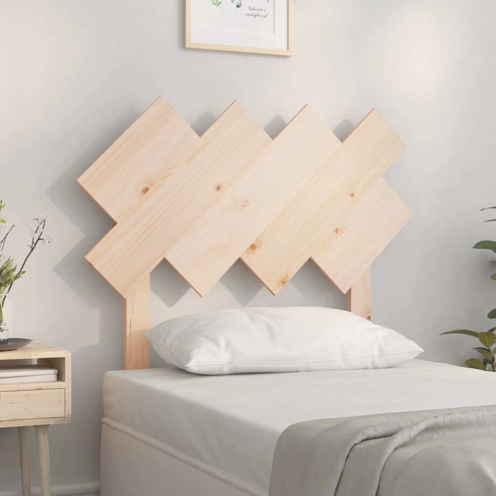 Sänggavel 92x3x81 cm massiv furu
