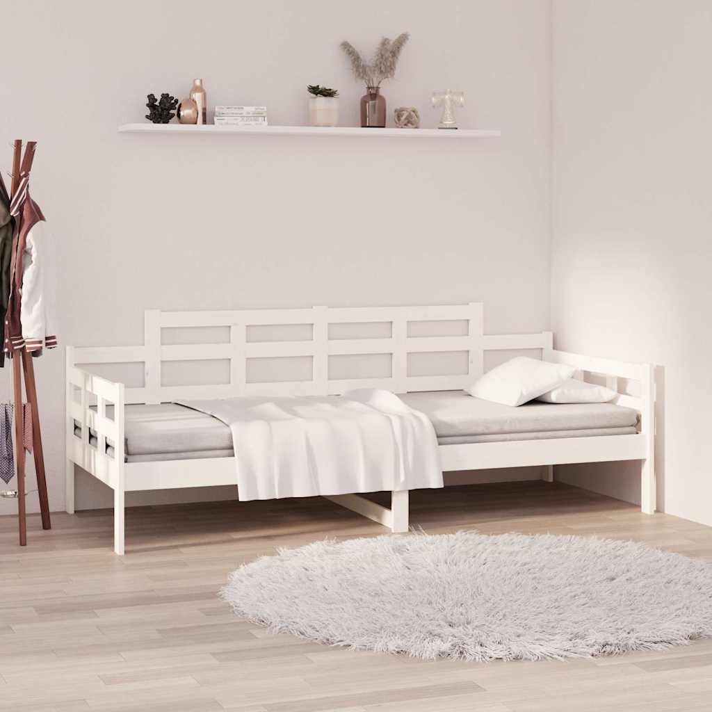 Dagbädd vit 90x200 cm massiv furu