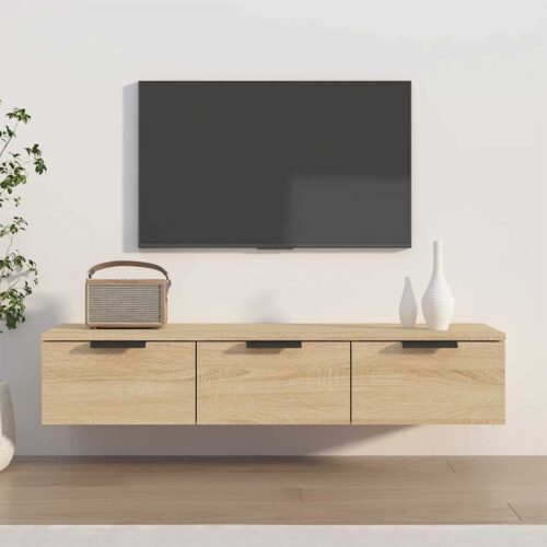 Väggskåp sonoma-ek 102x30x20 cm konstruerat trä
