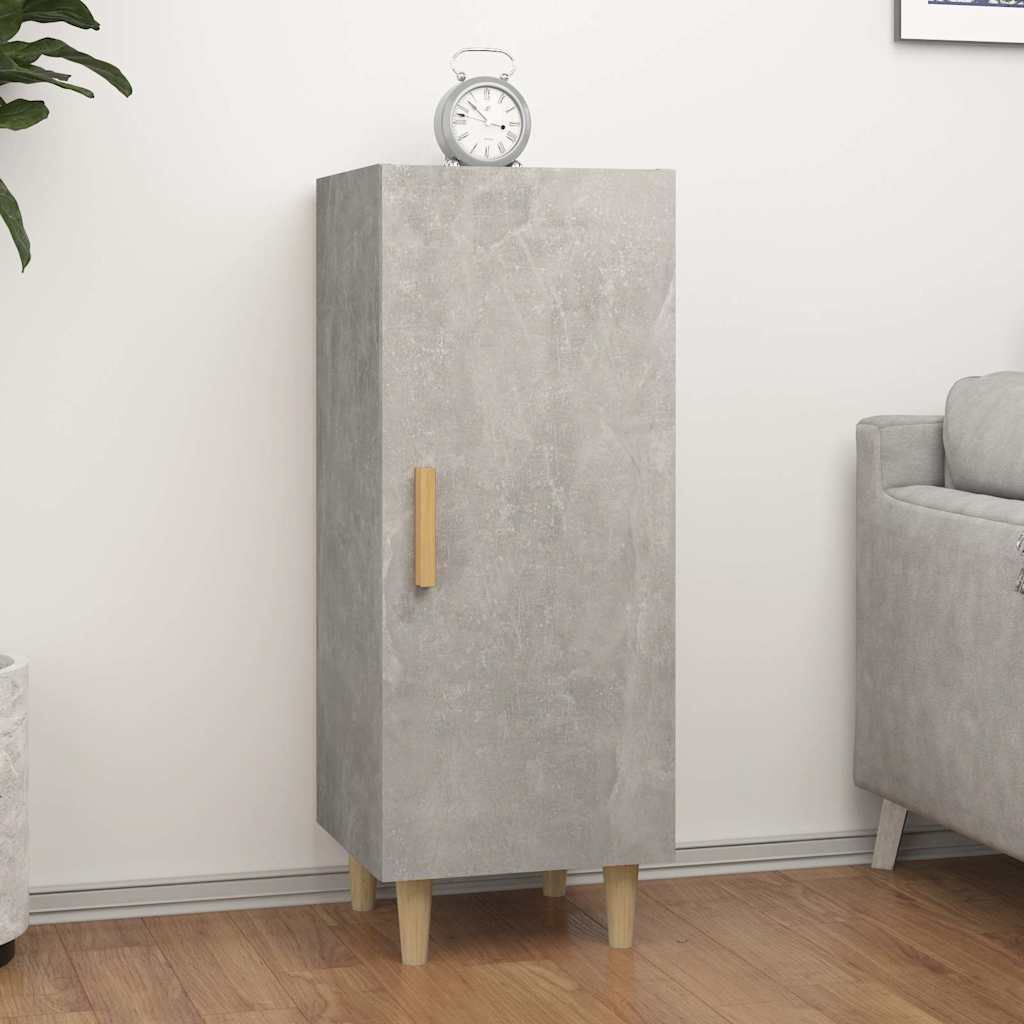 Skänk betonggrå 34,5x34x90 cm konstruerat trä