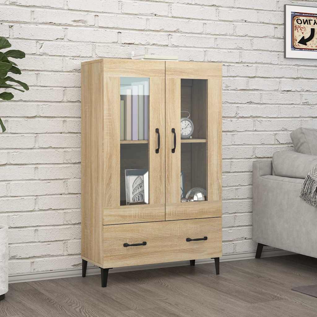 Skåp Sonoma-ek 70x31x115 cm konstruerat trä