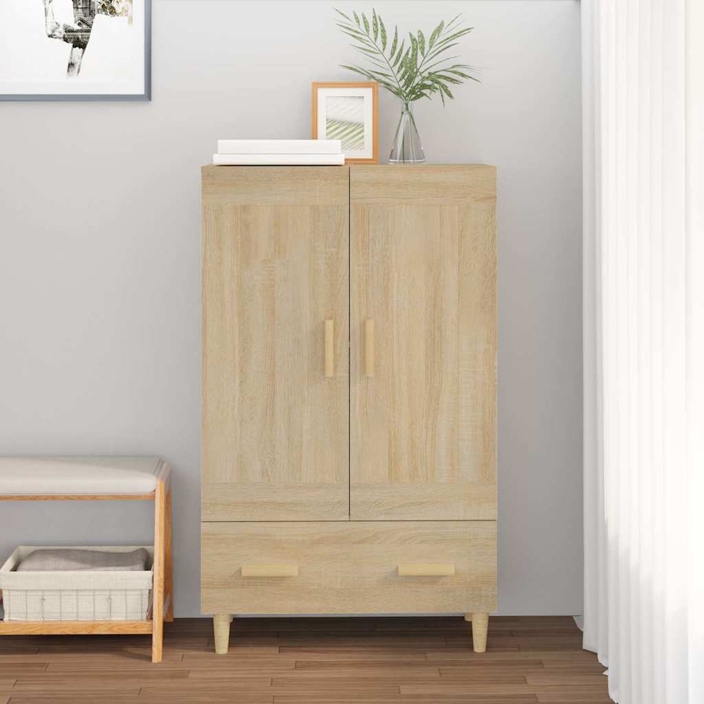 Skåp Sonoma-ek 70x31x115 cm konstruerat trä