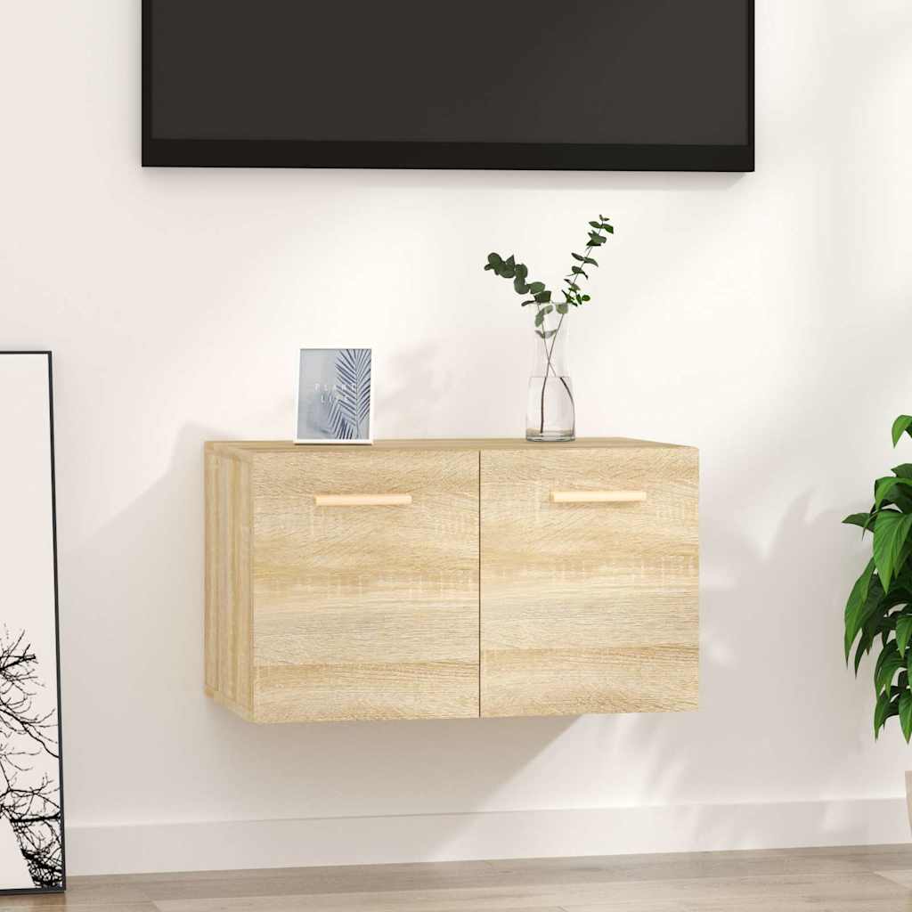 Väggskåp sonoma-ek 60x36,5x35 cm konstruerat trä