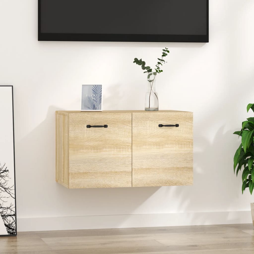 Väggskåp sonoma-ek 60x36,5x35 cm konstruerat trä