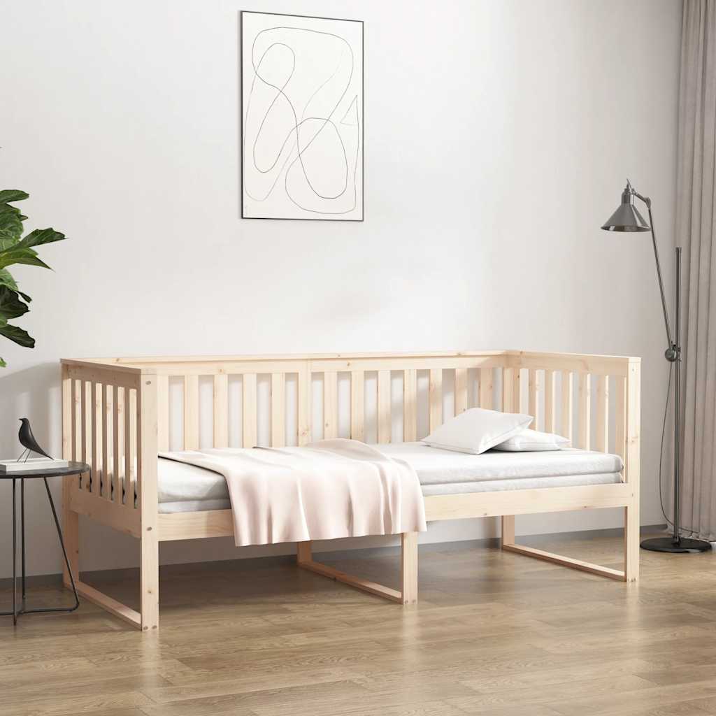 Dagbädd utan madrass 100x200 cm massiv furu