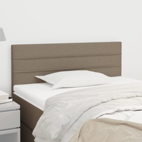 Sänggavel taupe 80x5x78/88 cm tyg