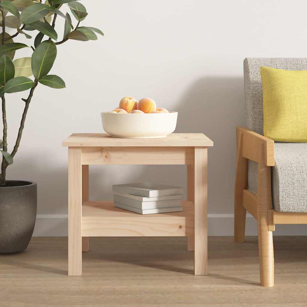 Soffbord 45x45x40 cm massivt trä furu