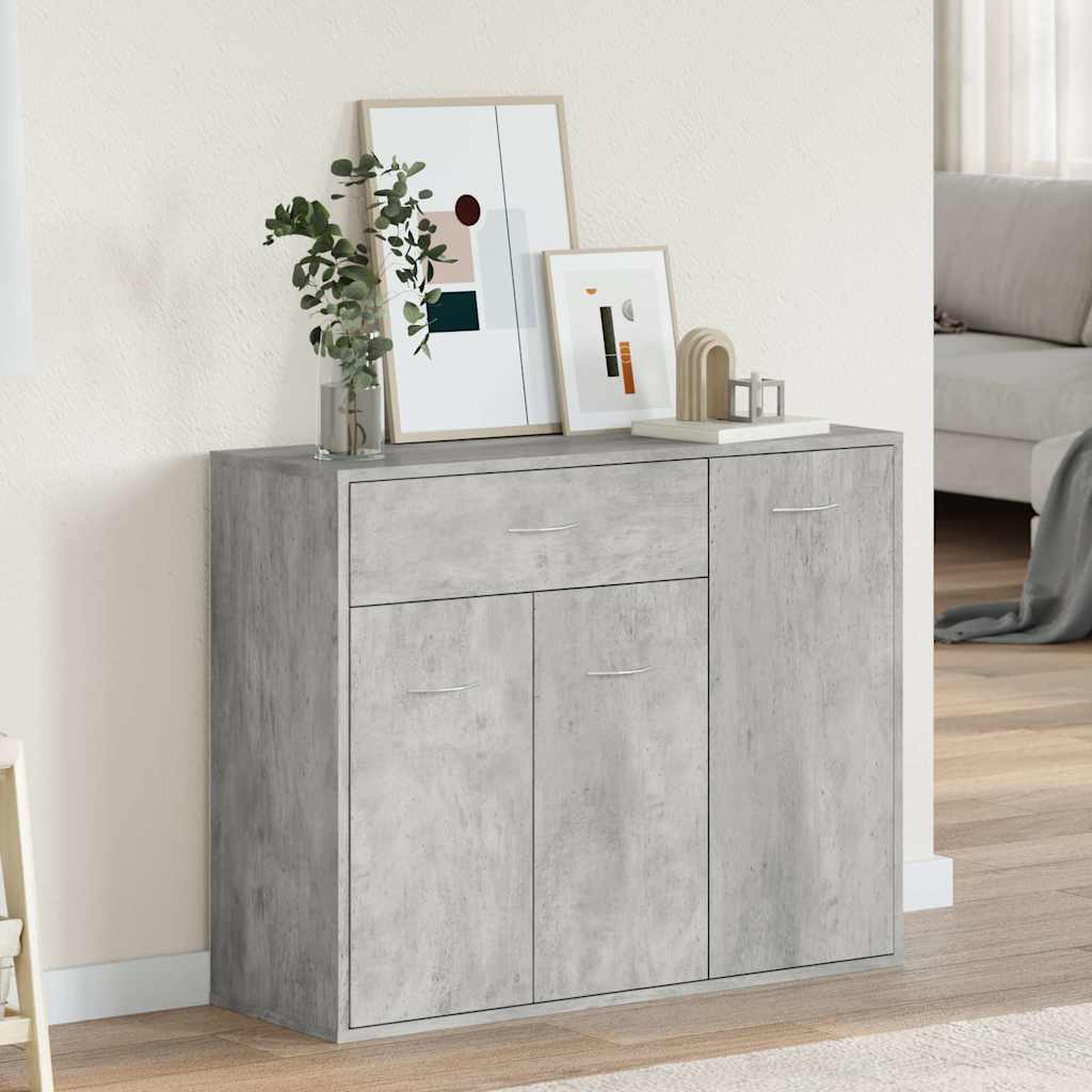 Skänk betonggrå 88x30x70 cm konstruerat trä