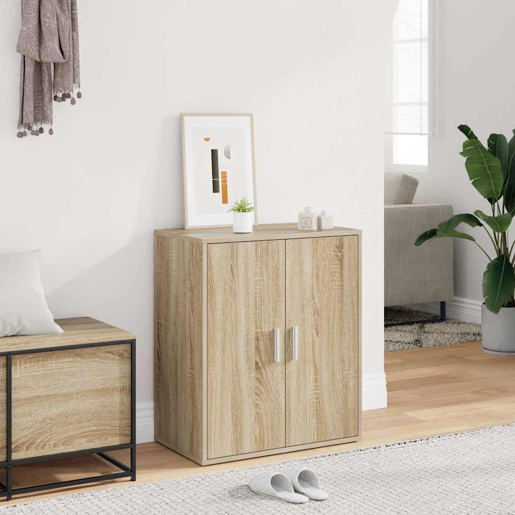 Skoställ sonoma-ek 60x35x70 cm konstruerat trä