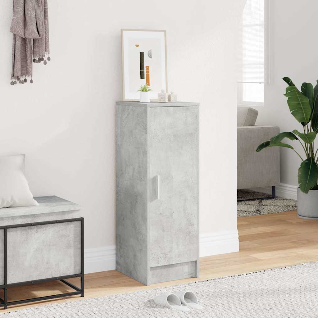 Skoskåp betonggrå 32x35x92 cm konstruerat trä