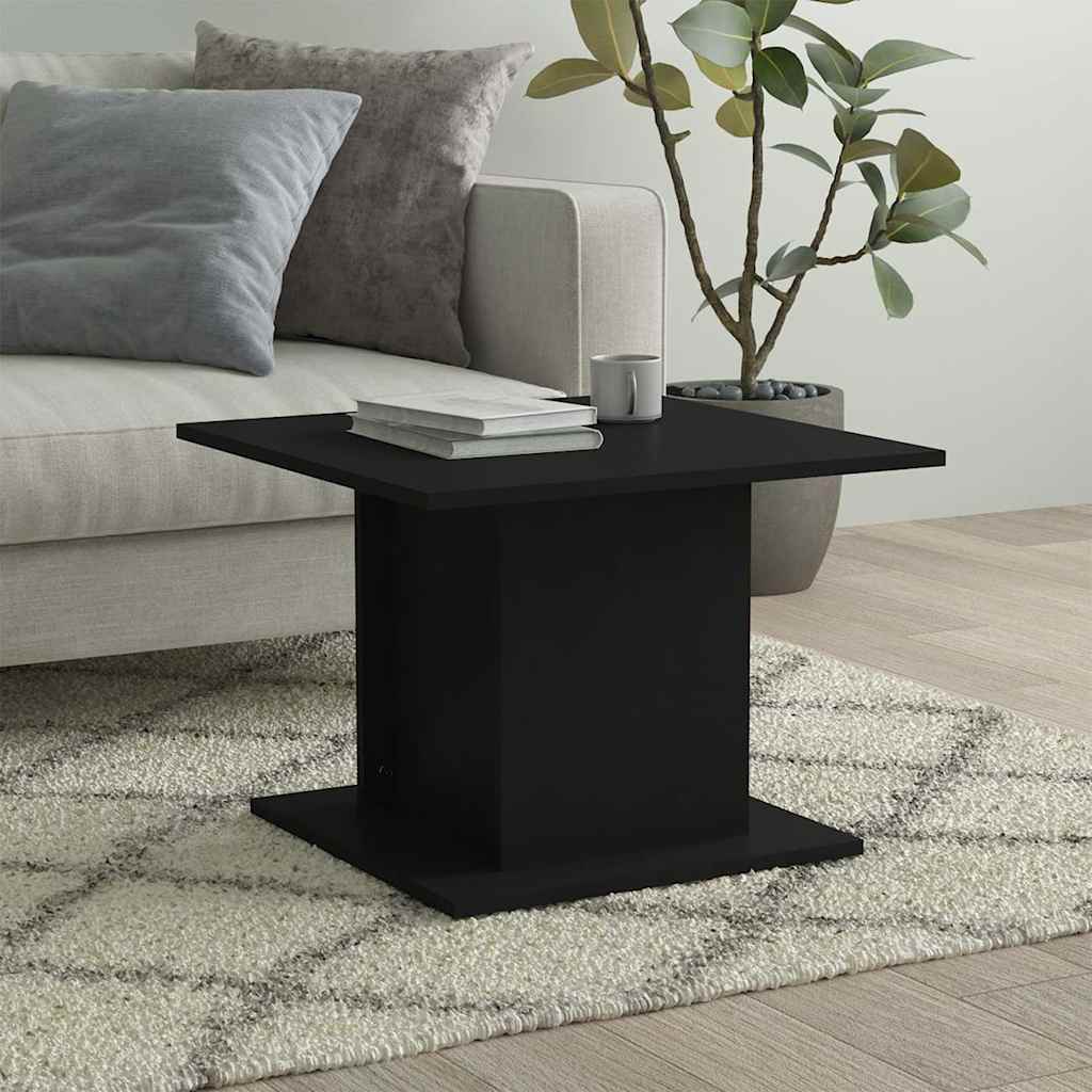 Soffbord svart 55,5x55,5x40 cm konstruerat trä