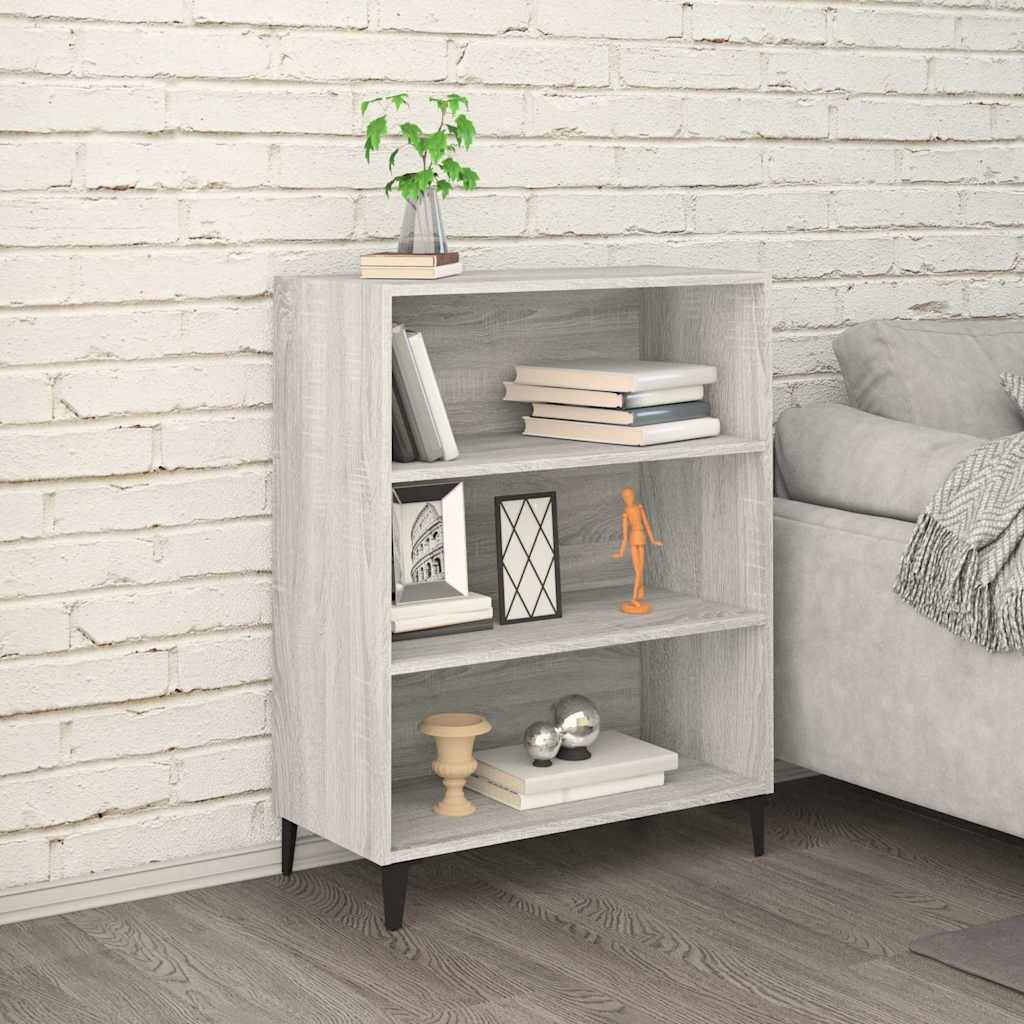 Skänk grå sonoma-ek 69,5x32,5x90 cm konstruerat trä