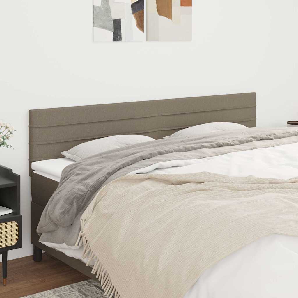 Sänggavlar taupe 180x5x78/88 cm tyg
